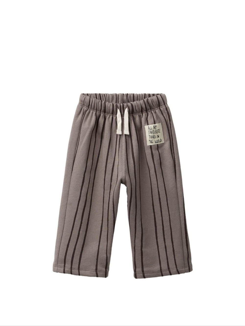 Zara Taupe Joggers with Brown Pinstripes
